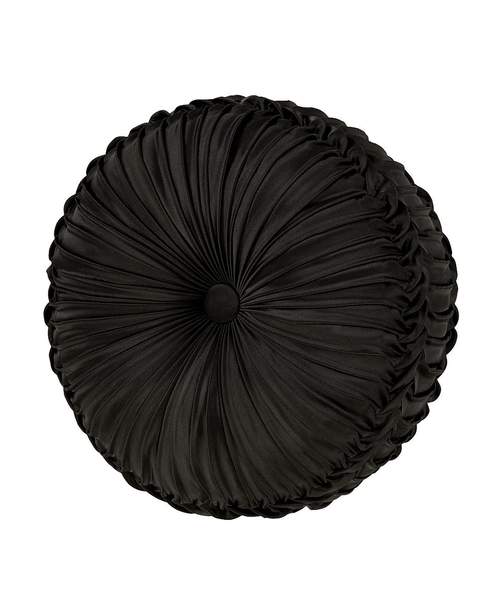 J Queen New York La Boheme Tufted Decorative Pillow, 15" Round