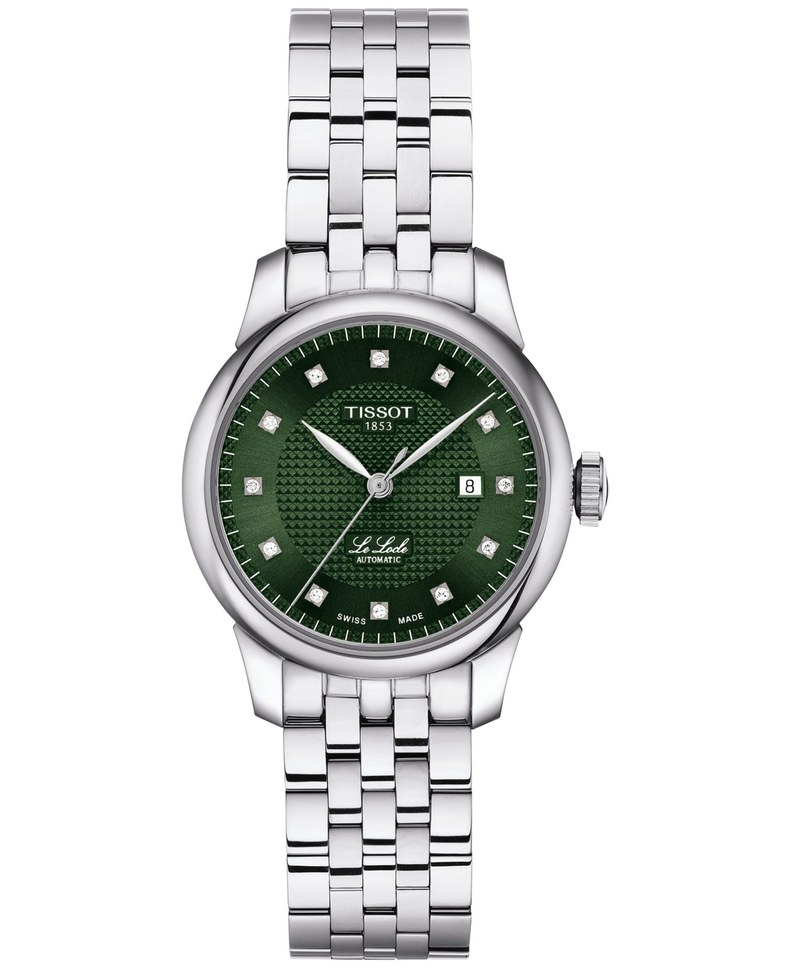 Женские часы Tissot Swiss Automatic Le Locle Lady Diamond 29mm Stainless Steel Bracelet
