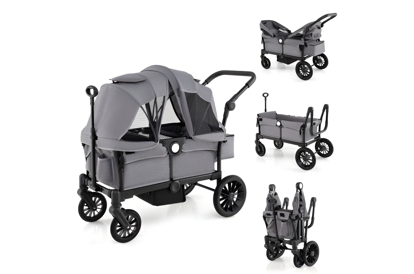 Детская прогулочная коляска Slickblue 2-Seater Collapsible