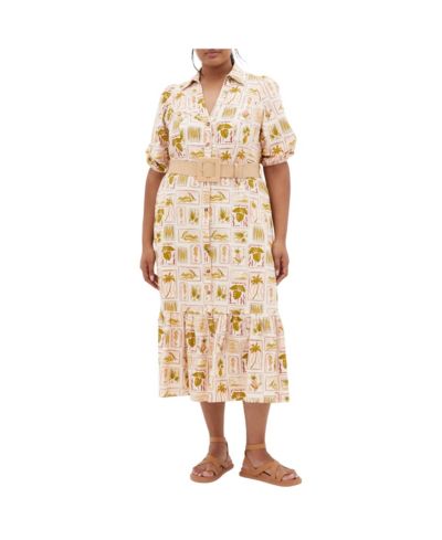 Женское платье Plus Size Anna Tropics Dress CITY CHIC Plus Size Anna Tropics Dress