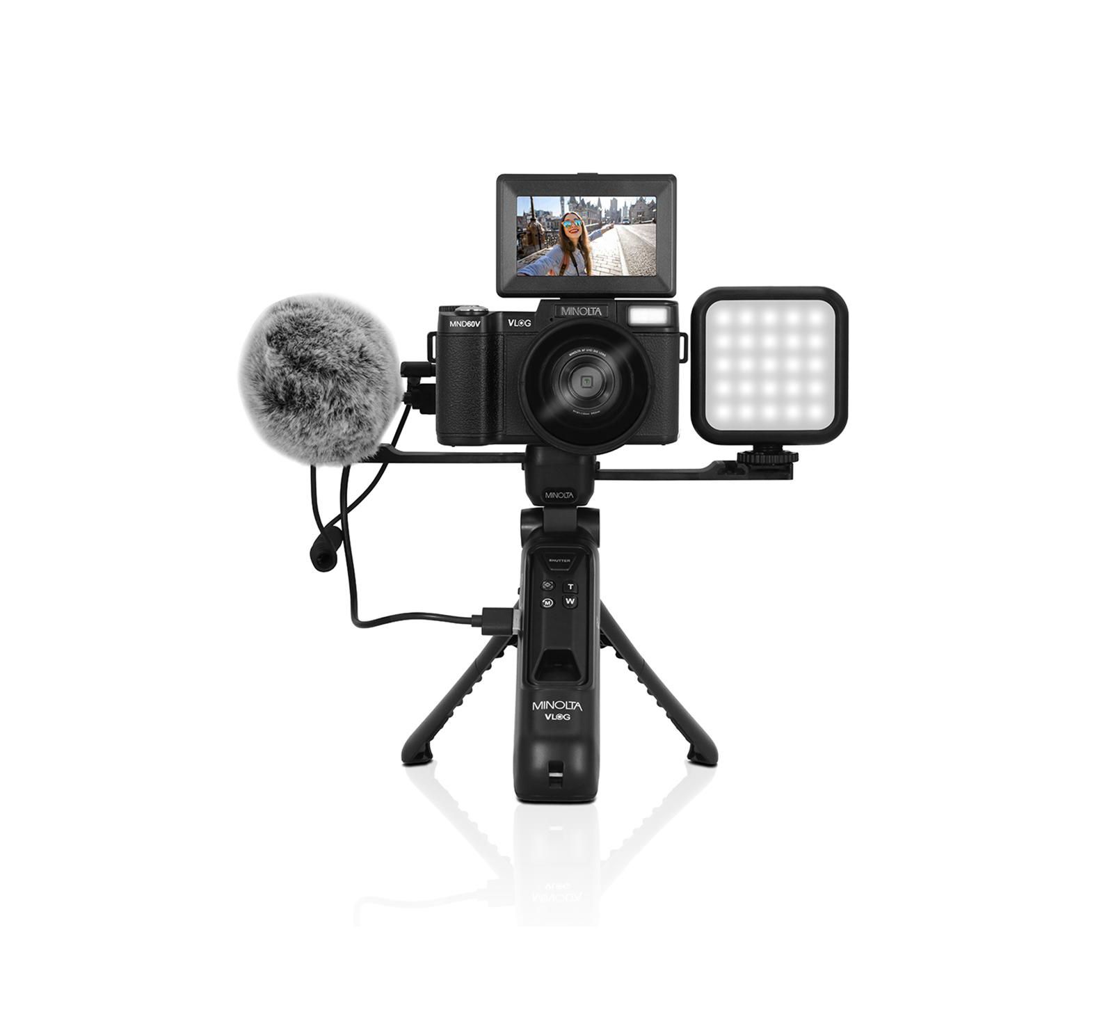 Minolta MND60V 64MP 4K Auto Focus Vlogging and Content Creator's Camera Kit
