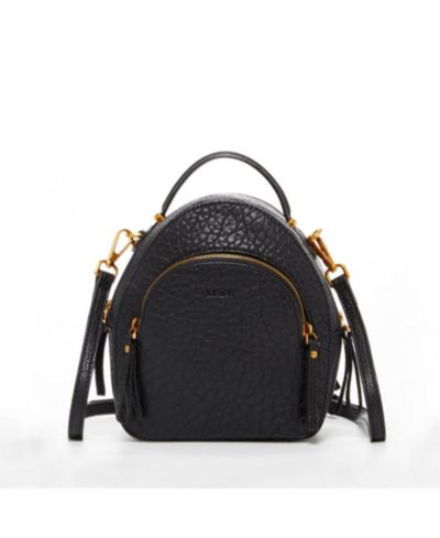 SUSU Small Black Leather Backpack Purse for Women Convertible Crossbody Bag  Women's Handbag