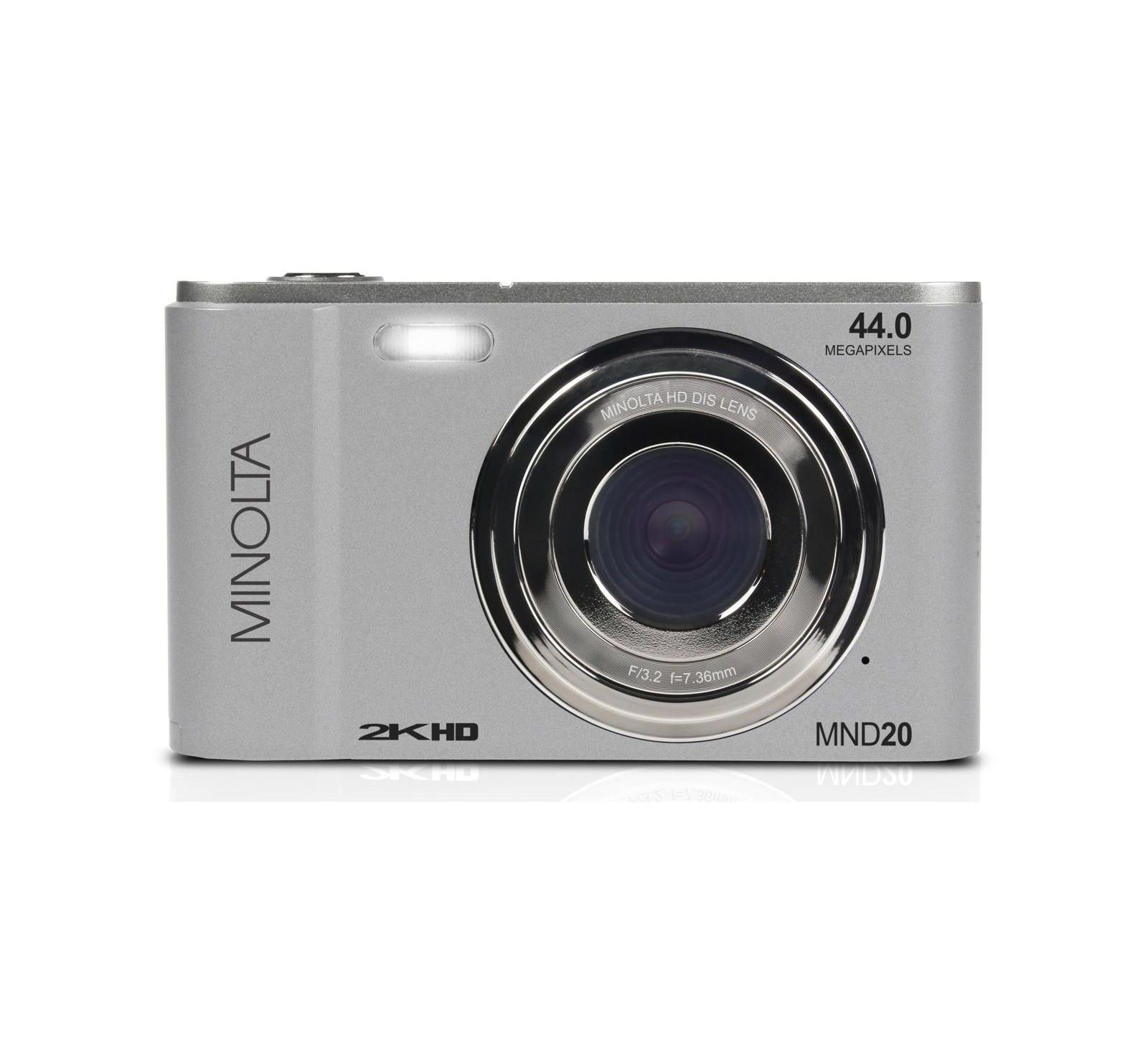 Minolta Minolta MND20 44 MP 2.7K Ultra HD Digital Camera (Silver)
