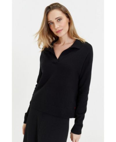 Женский джемпер Chinti & Parker Wool Cashmere Blend V Neck Collared