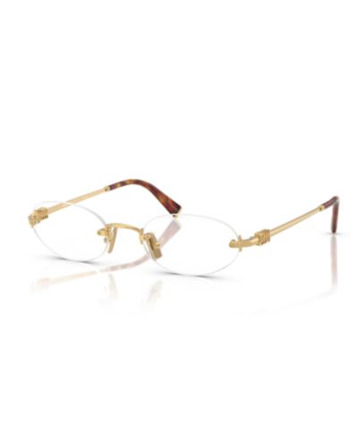 Miu Miu Woman Oval Metal MU 53WV Eyeglasses