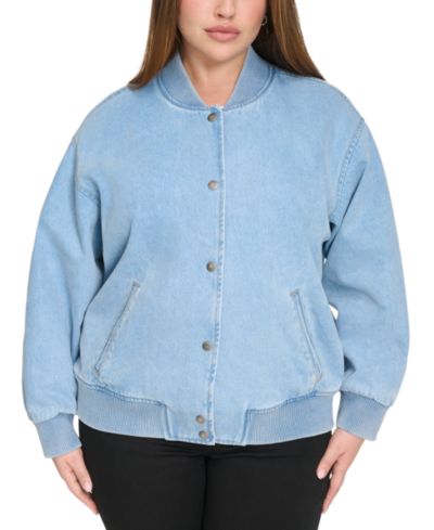 Джинсовая куртка-бомбер Levi's® Plus Size Varsity Cotton
