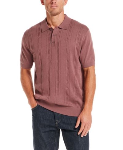 Поло Weatherproof Vintage Men's Regular-Fit Pointelle Sweater-Knit 100% Cotton