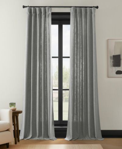 Парные шторы Half Price Drapes светло-серые из искусственного льна