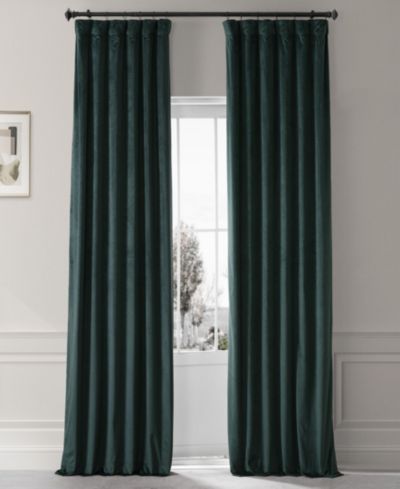 Half Price Drapes шторы из бархата Spirit Green Blackout