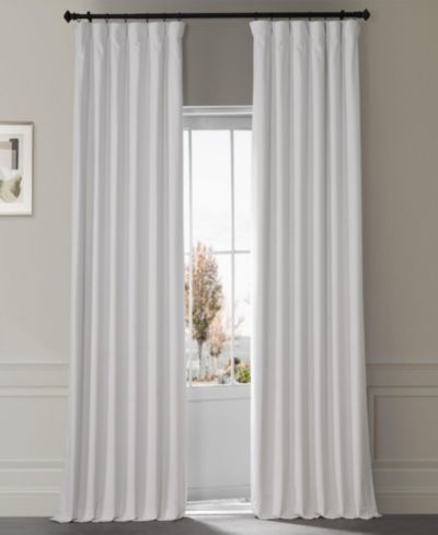 Half Price Drapes Misty White бархатные шторы Blackout
