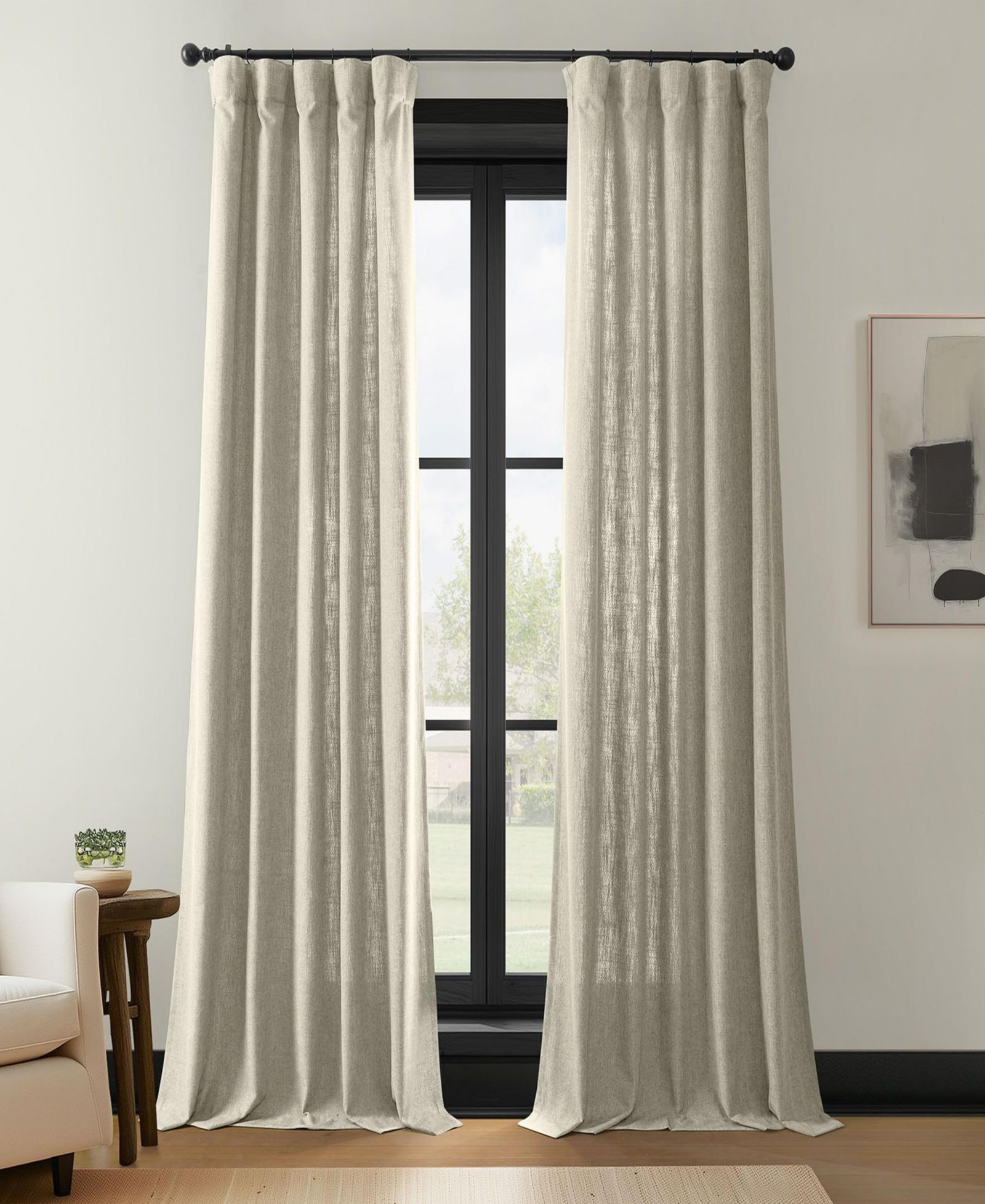 Half Price Drapes шторы из искусственного льна, 2 панели