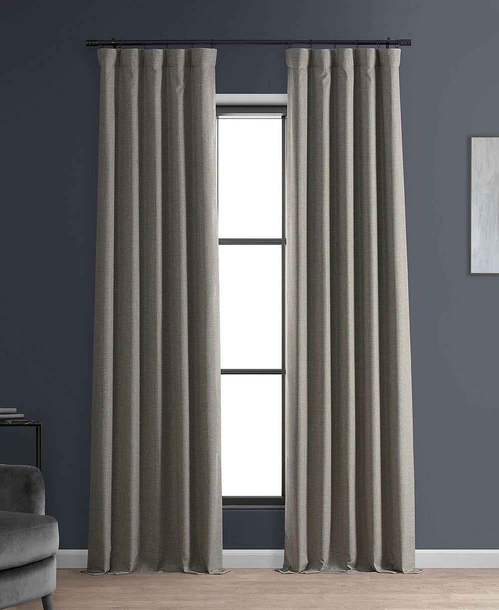 Шторы Half Price Drapes из искусственного льна, блэкаут для отелей