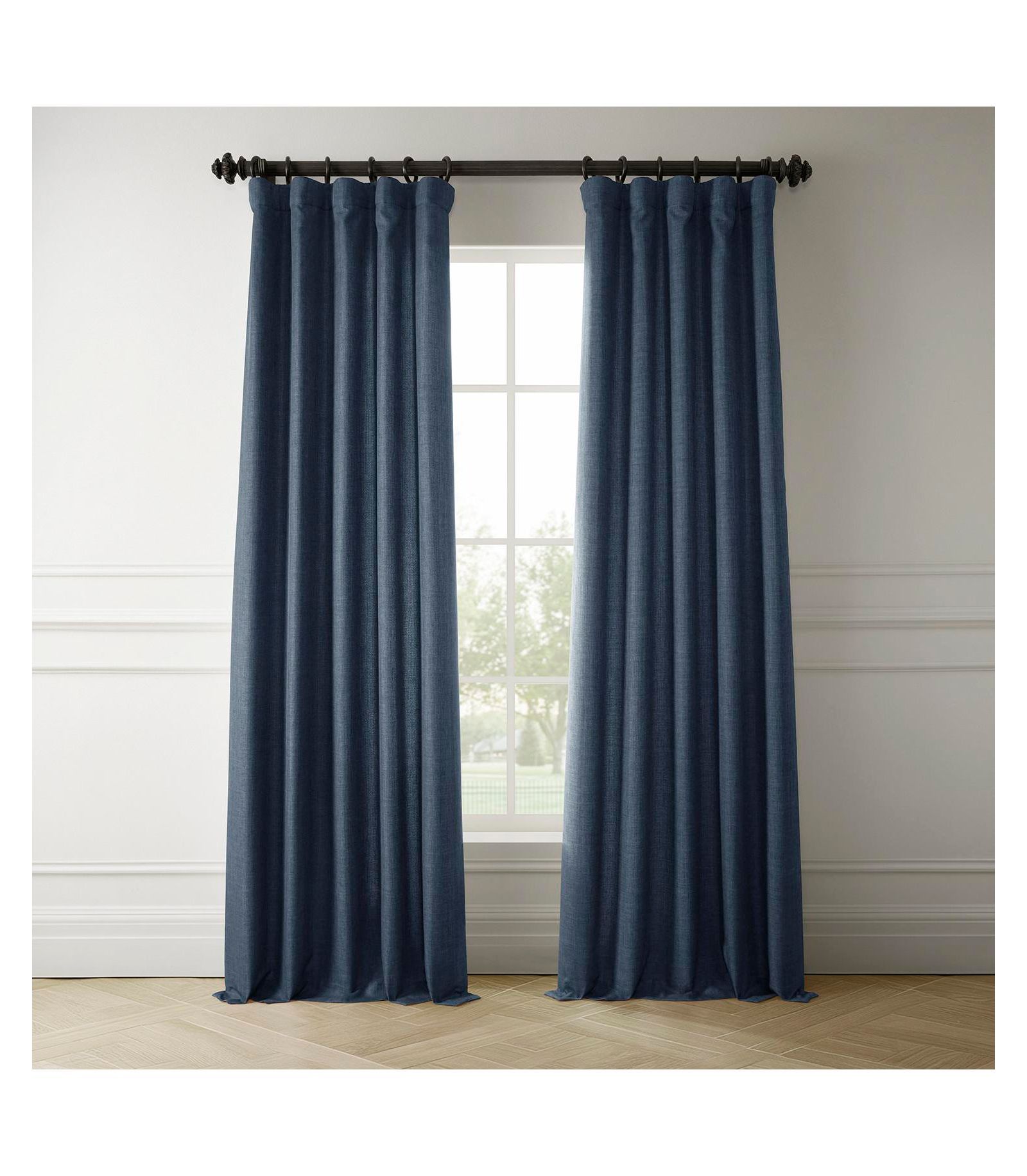 Штора Half Price Drapes Italian Faux Linen Room Darkening