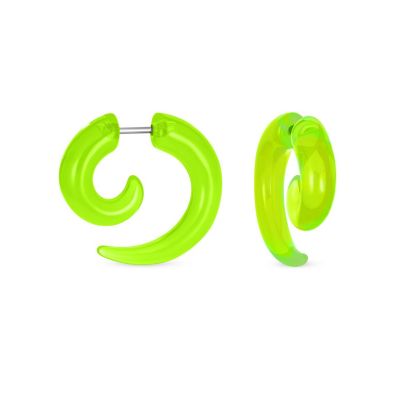 Bling Jewelry комплект серег-пробок для ушей с круглым завитком из искусственного материала, 2 шт