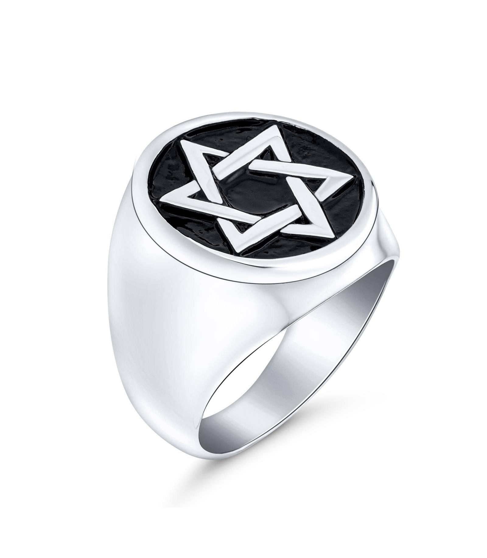 Bling Jewelry Star of David Signet Ring