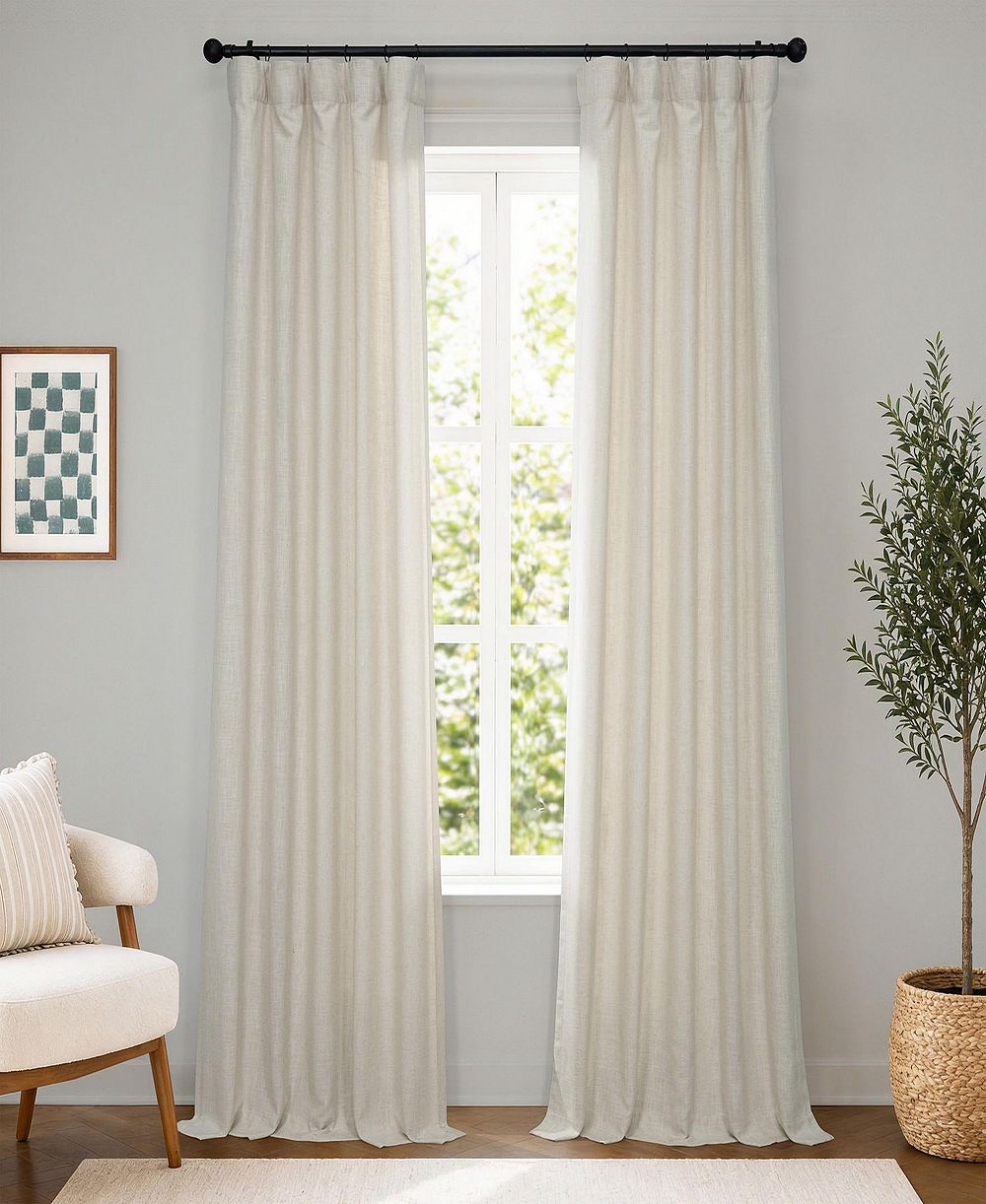 Тяжелые шторы Half Price Drapes из искусственного льна