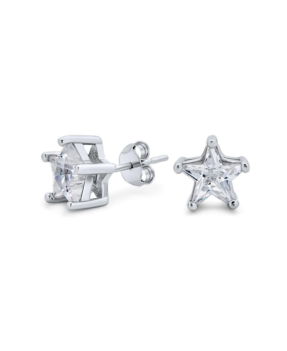 Серьги-гвоздики Bling Jewelry Celestial CZ Star Stud
