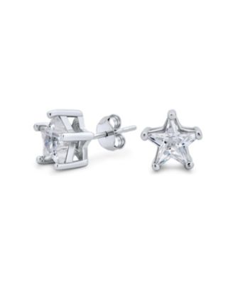 Bling Jewelry Celestial CZ Star Stud Earrings
