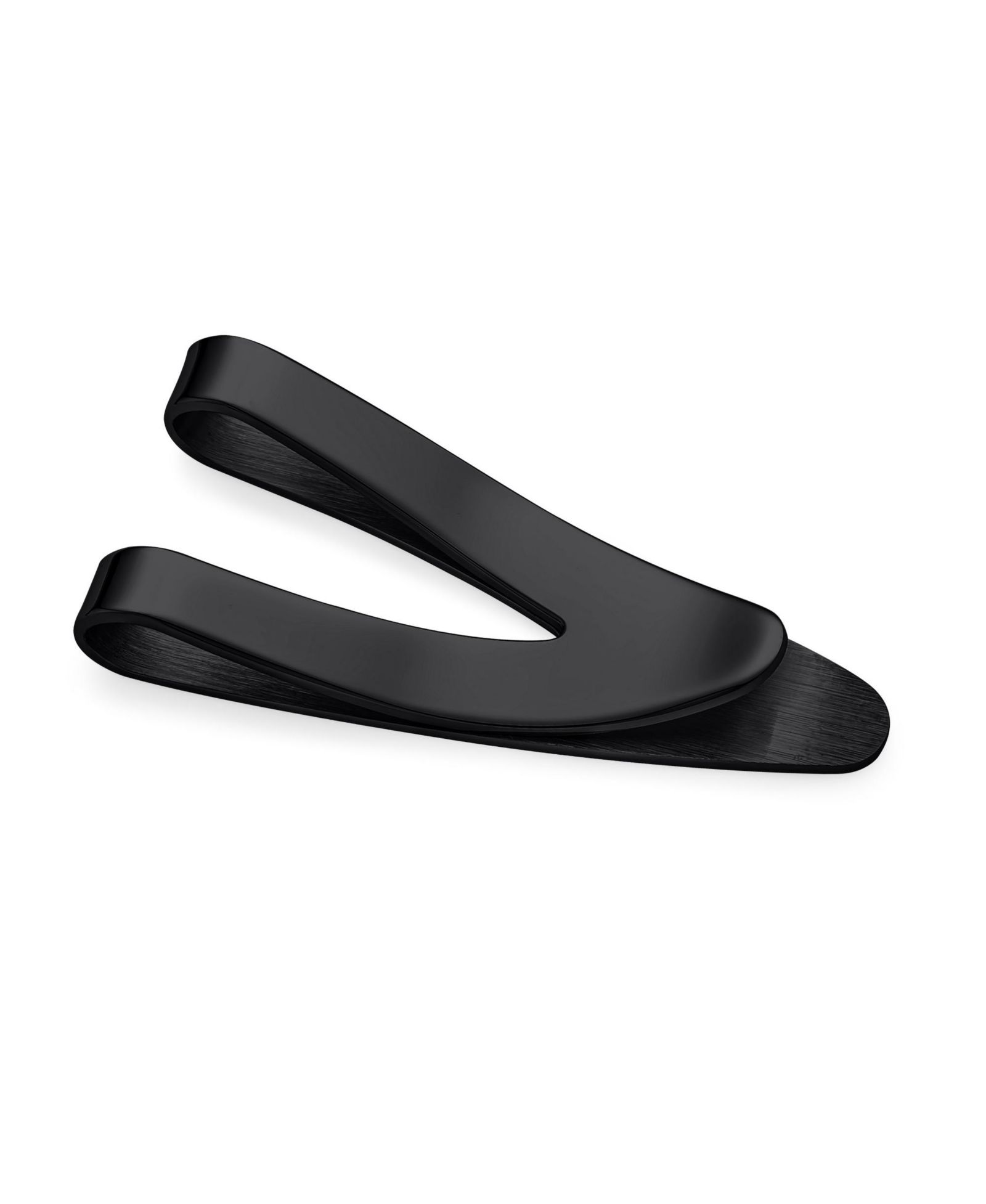 Bling Jewelry V-Shaped Large Wide Strong Plain Money Clip Card Holder Stainless Steel