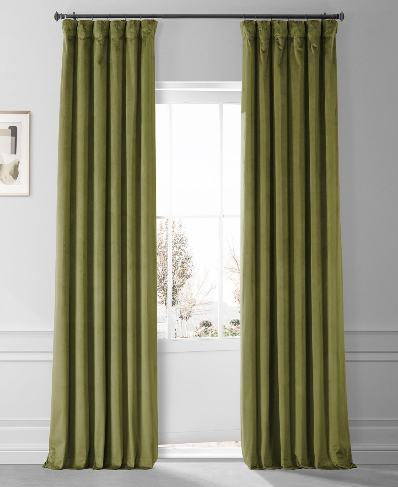Плотные бархатные шторы Half Price Drapes Blackout