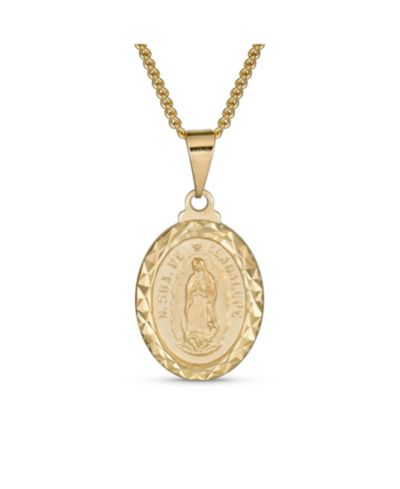 Bling Jewelry кулон-медаль Our Lady Of Guadalupe из латуни с напылением
