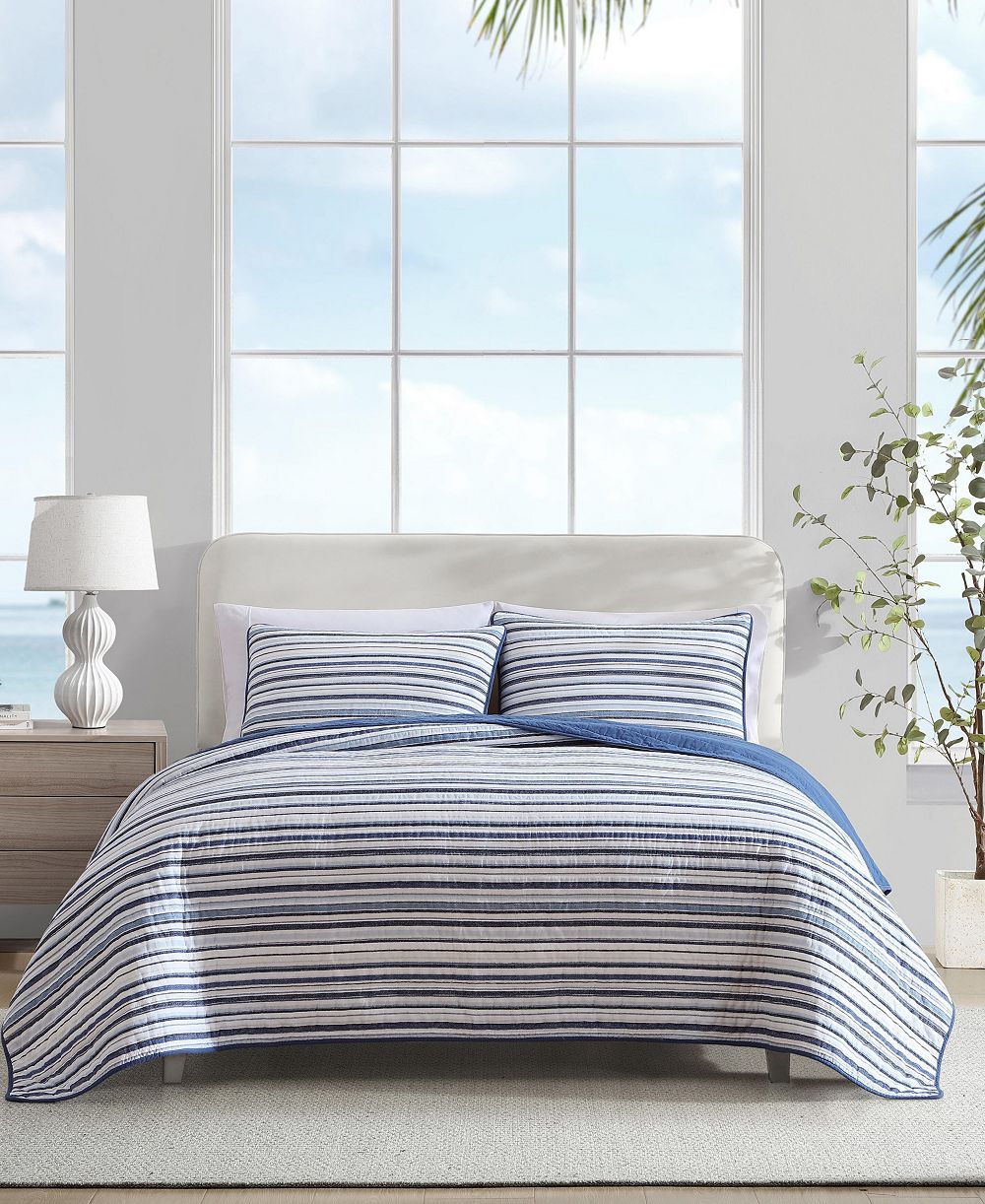 Nautica Pembrook Reversible 3-Pc. Quilt Set, Full/Queen