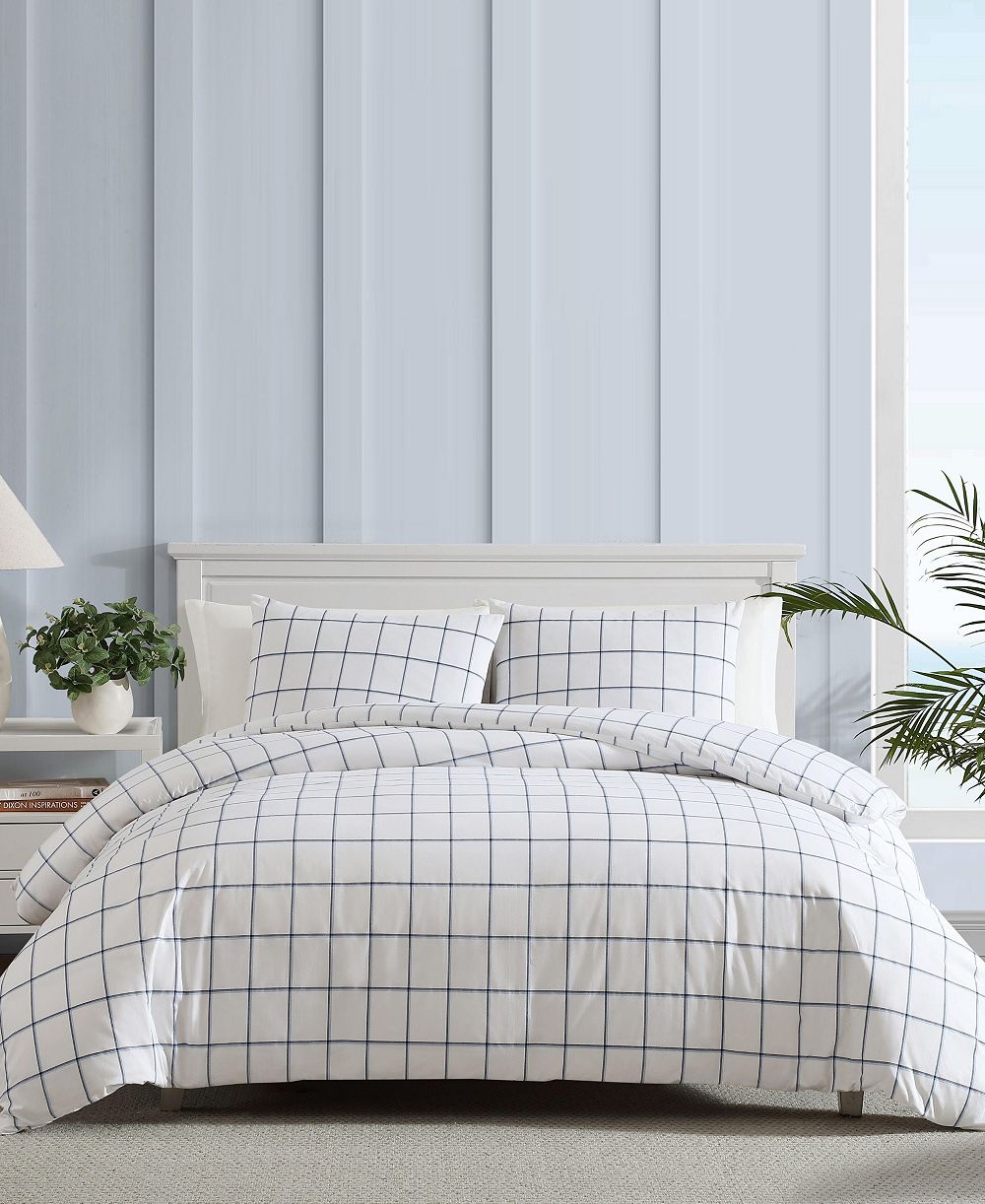 Nautica Plot Percale 3-Pc. Duvet Cover Set, Full/Queen