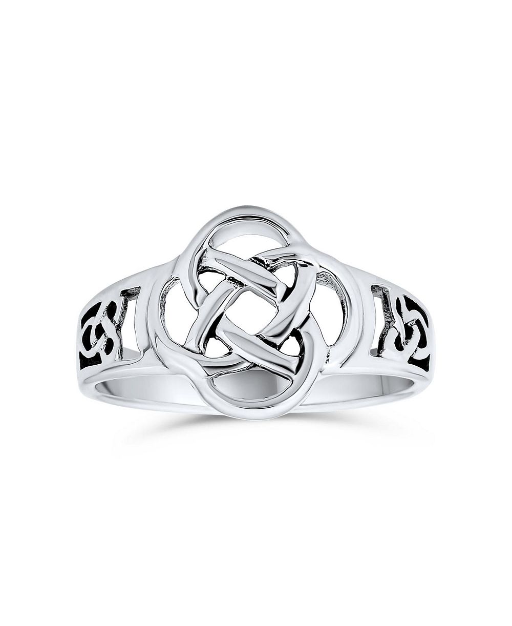 Серебряное кольцо Bling Jewelry Best Friend Celtic Love Knot Infinity Band .925 Sterling Silver