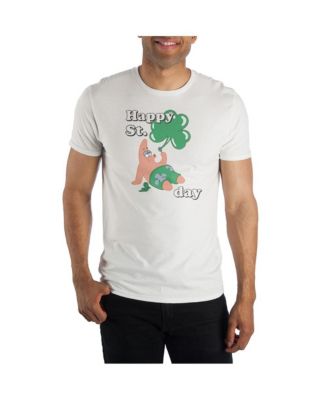 Мужская футболка SpongeBob SquarePants St. Patricks Day Patrick Star White Graphic