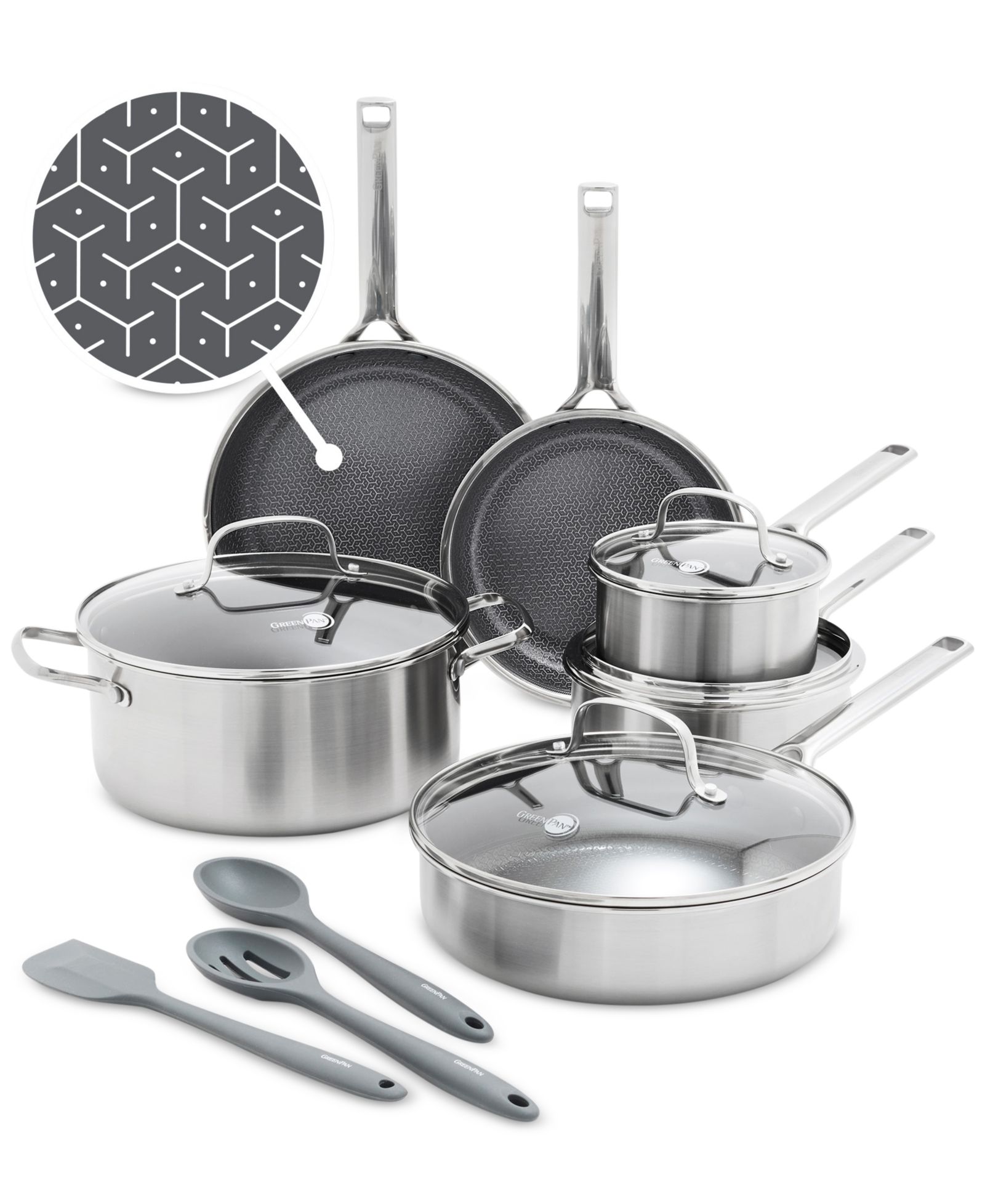 GreenPan Apex Hybrid Ceramic Nonstick 13-Pc. Cookware Set. Exclusively at Macy's