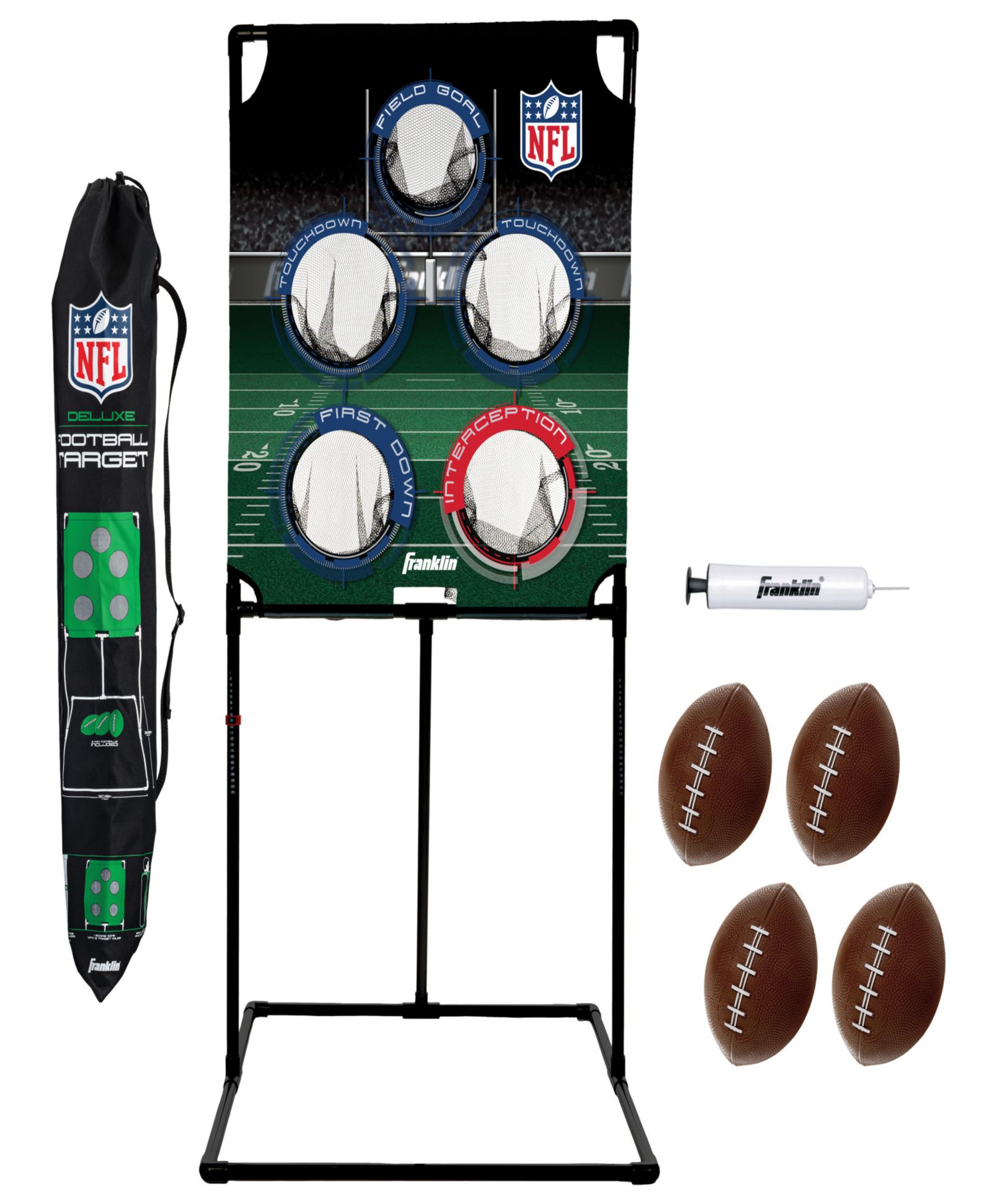 Franklin Sports NFL deluxe мишень для футбола портативная игра, возраст 3+