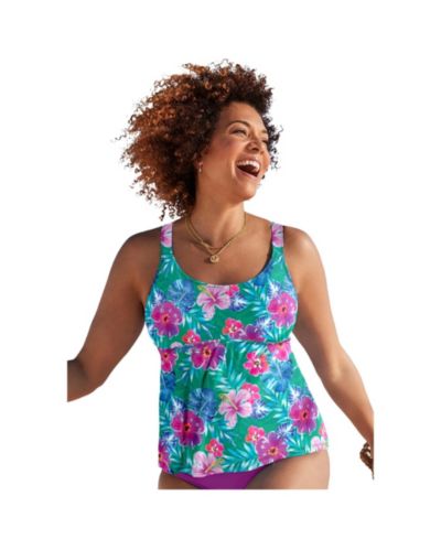 Swimsuits for All Women's Flared Tankini Top