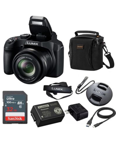 Panasonic LUMIX FZ80D Compact Camera with 20-1200mm Zoom Lens, Point and Shoot Digital Camera 4K Video and Photo Recording and Power Optical Image