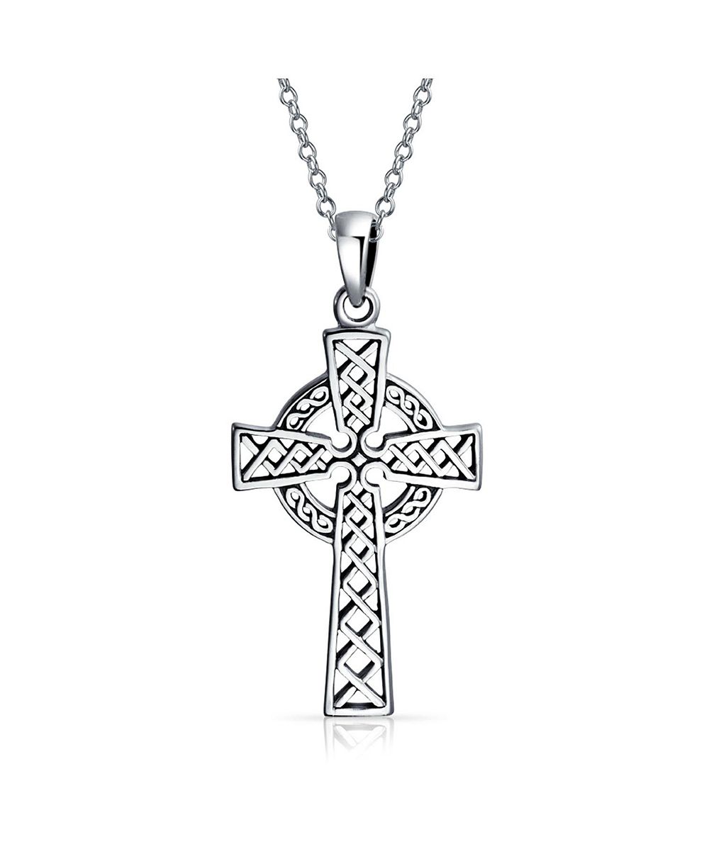 Bling Jewelry кулон-подвеска «Бесконечность Троица Кельтский крест» из серебра 925 пробы