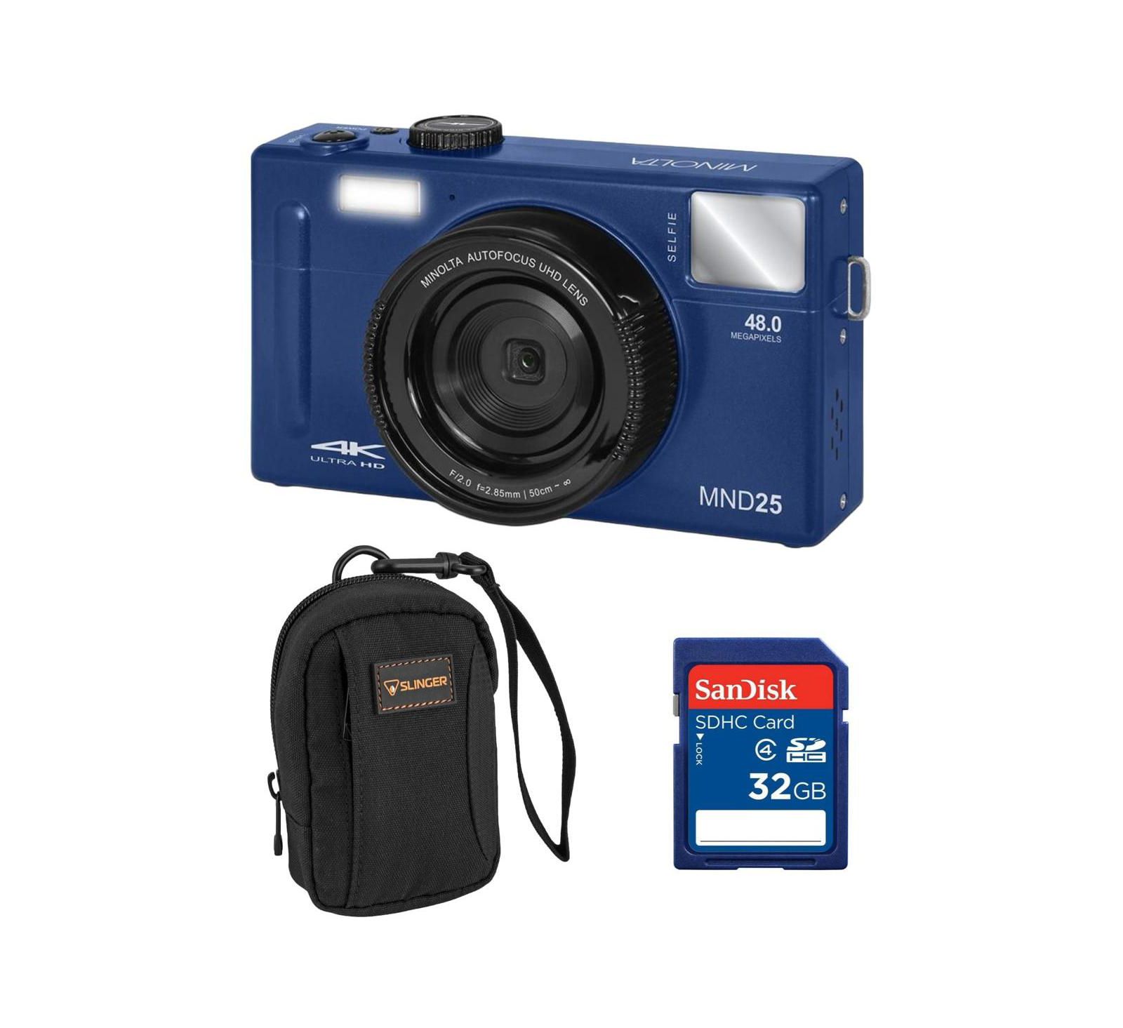 Minolta MND25 48 МП 4K Ultra HD цифровая камера
