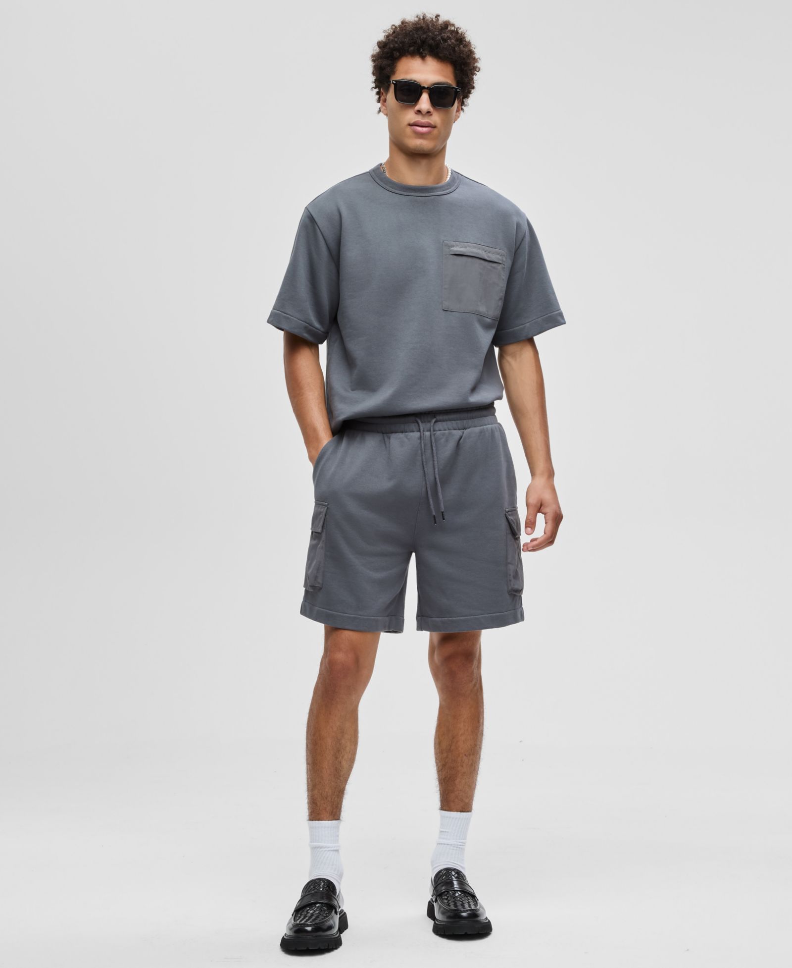 Мужские шорты Mode of One Regular-Fit Printed 7" French Terry Cargo