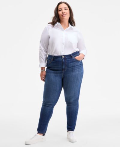 Женские узкие джинсы On 34th Trendy Plus Size Mid-Rise Skinny