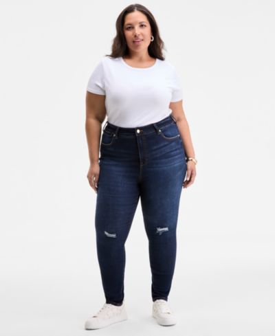 Женские джинсы On 34th Trendy Plus Size High-Rise Skinny Distressed