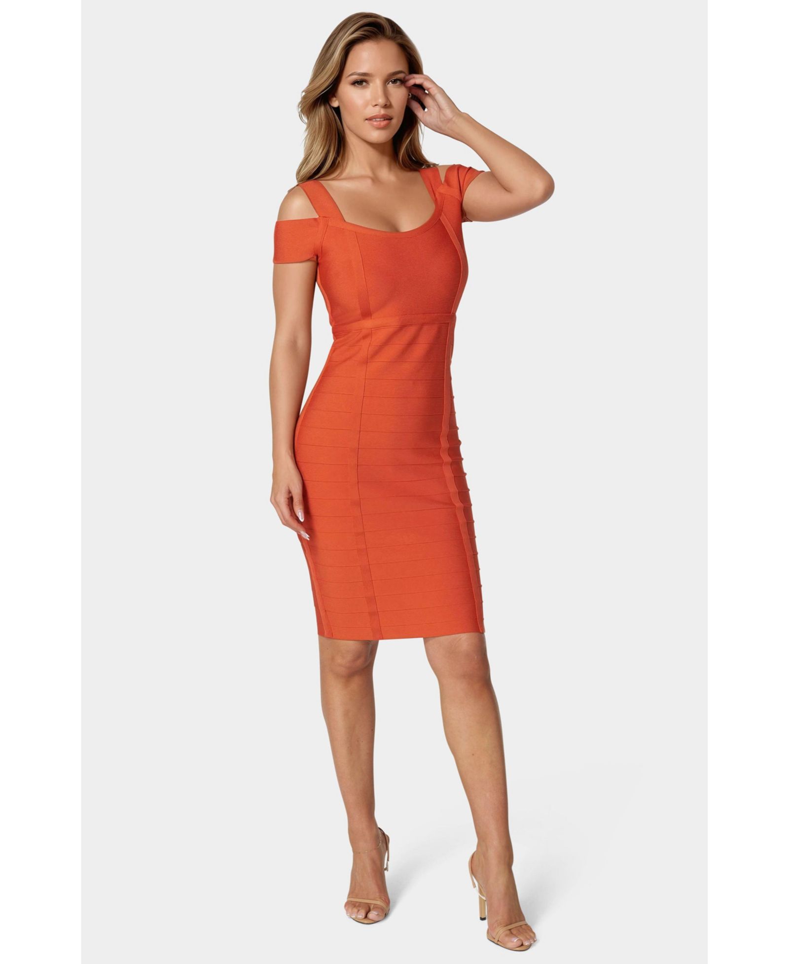 Bebe Женский Sim Midi Bandage Dress