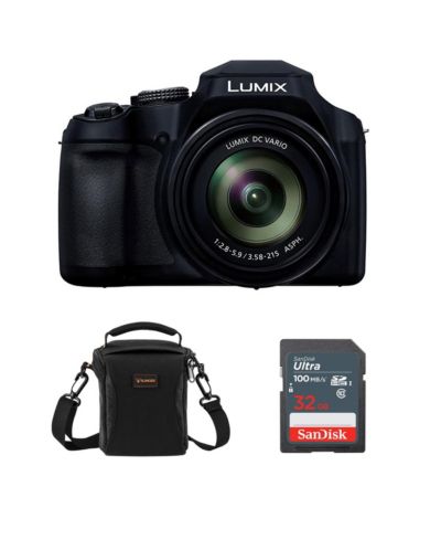 Panasonic LUMIX FZ80D 18.1MP Digital Camera, Bundle with Included Value