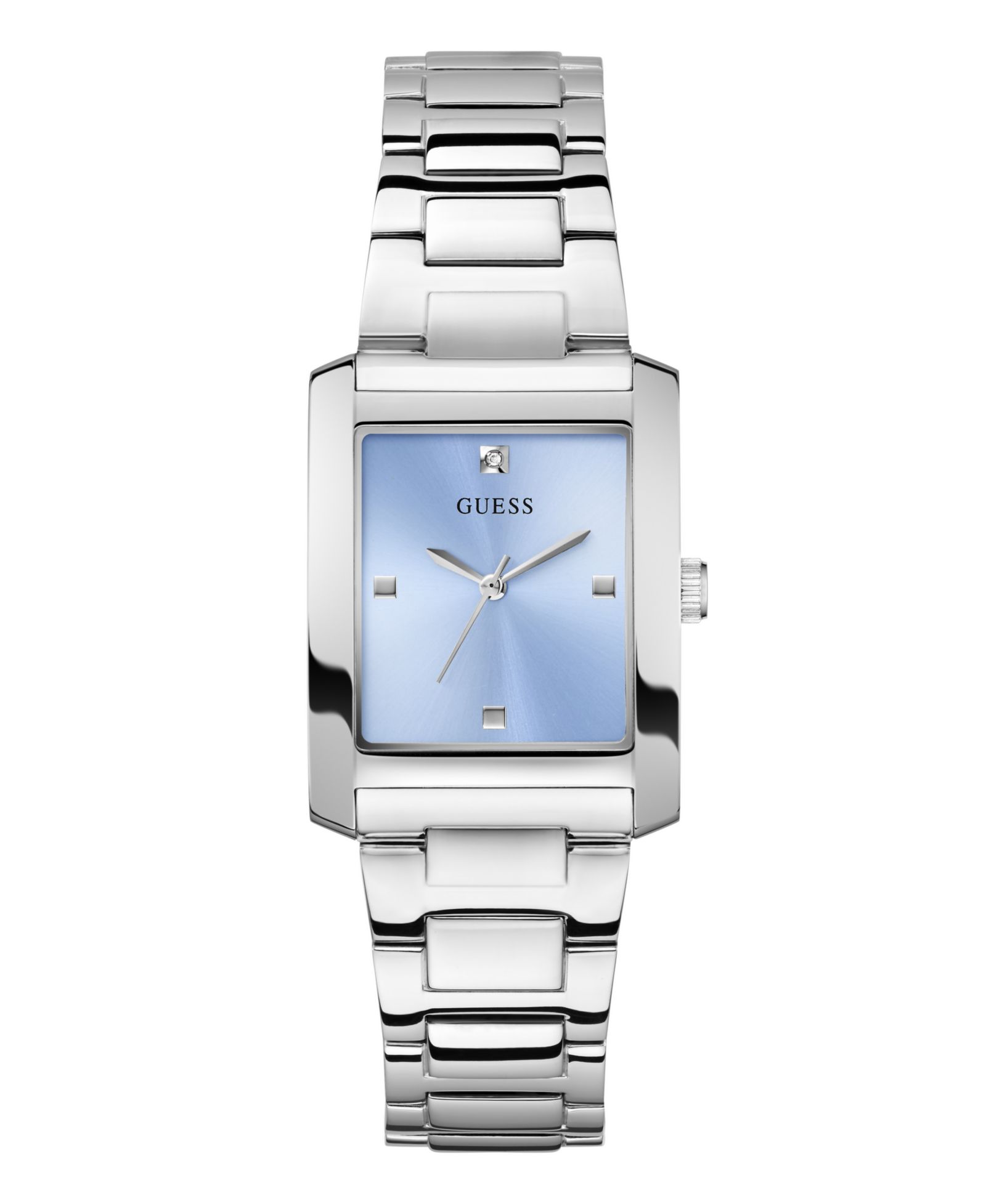 GUESS Женские часы Analog Silver-Tone Stainless Steel, 27mm