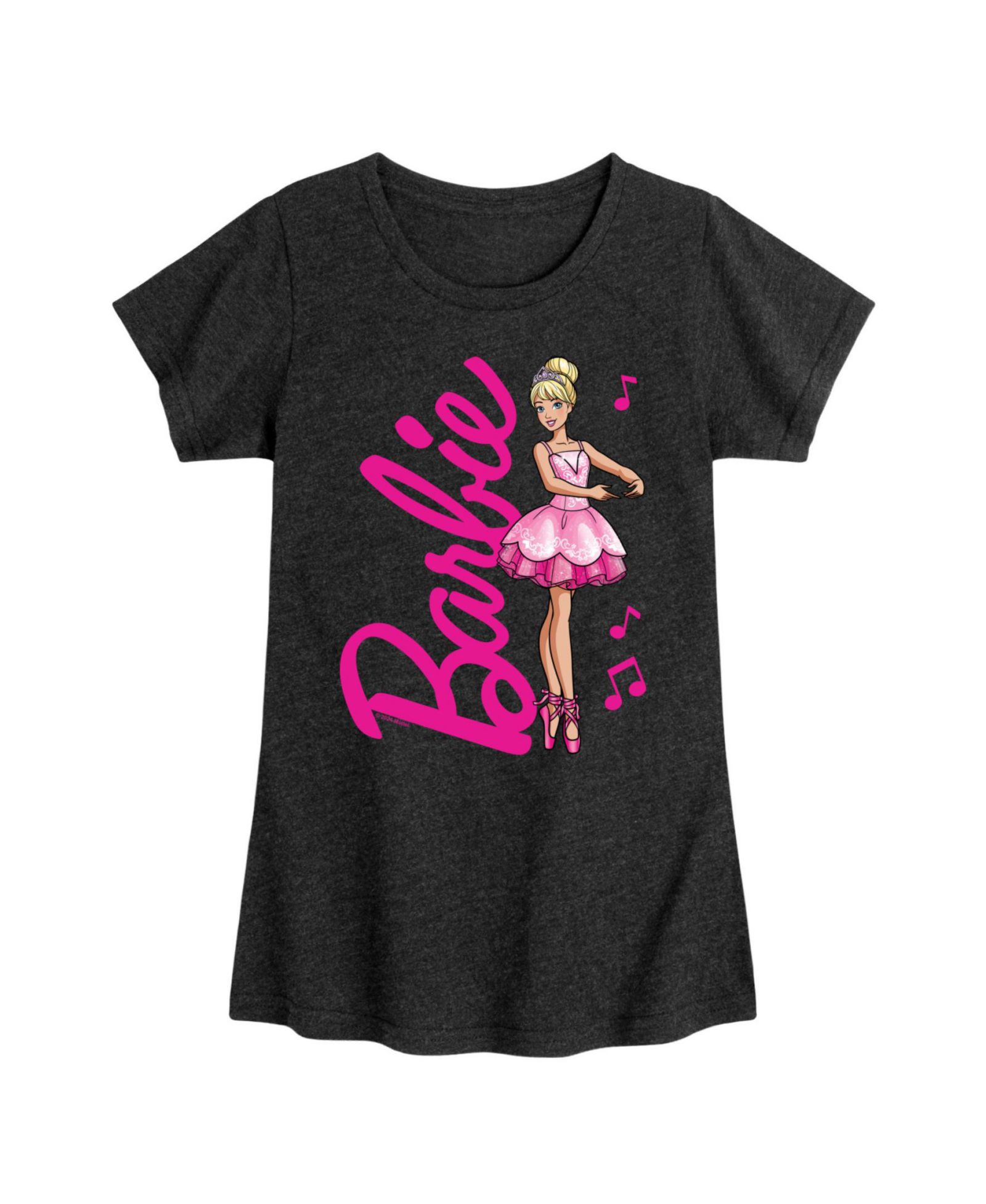 Детская футболка Barbie Big Girls с принтом балерины и коротким рукавом
