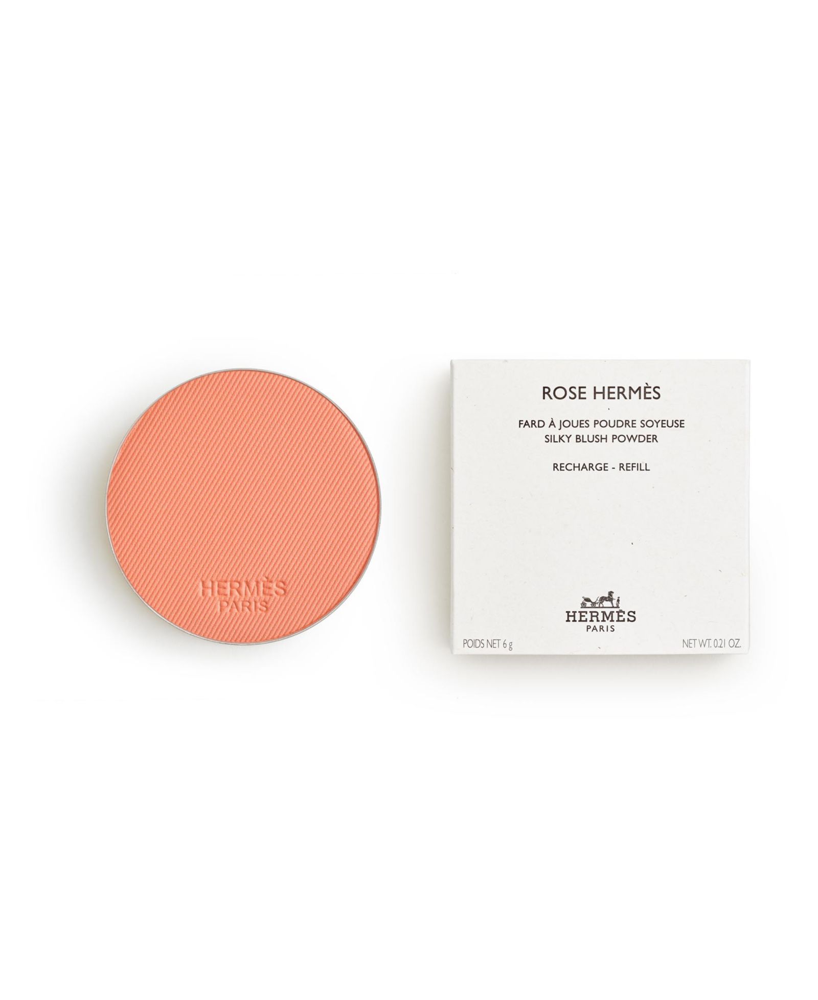 Пудра HERMÈS Rose Silky Blush, рефил