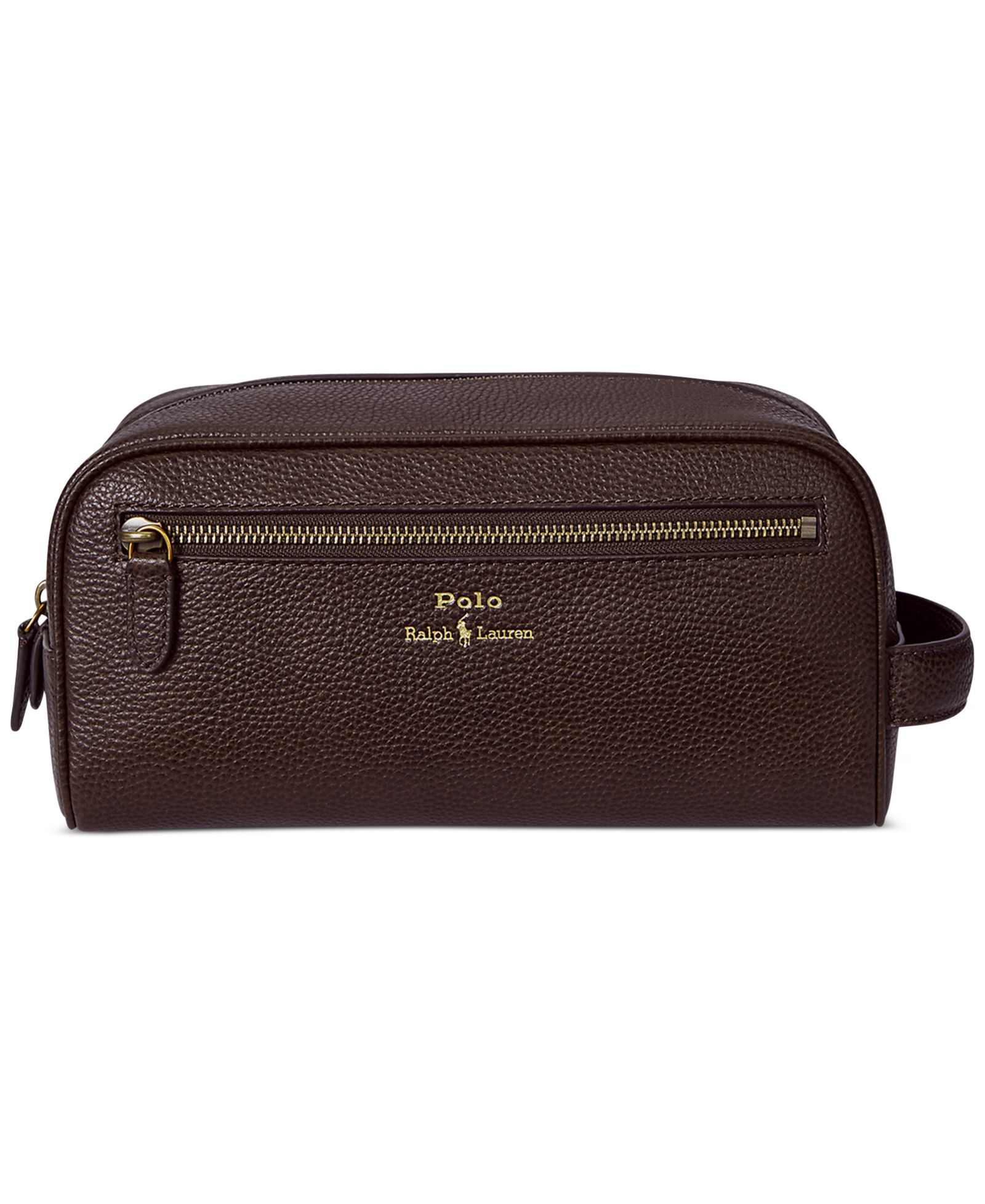 Polo Ralph Lauren Men's Pebbled Leather Travel Case