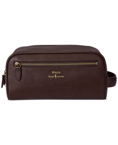 Polo Ralph Lauren Men's Pebbled Leather Travel Case