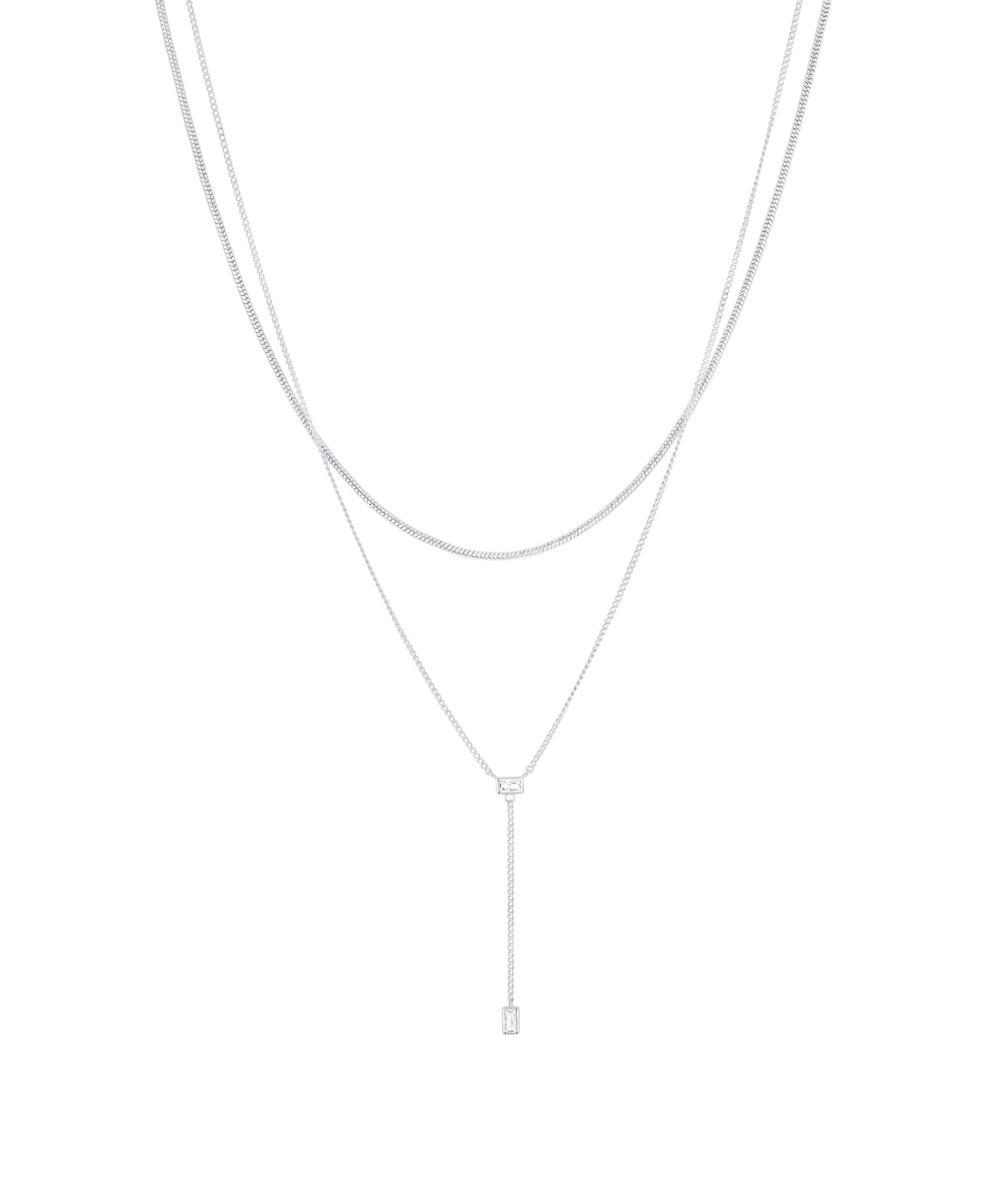 Ожерелье And Now This Cubic Zirconia Double Layer Y