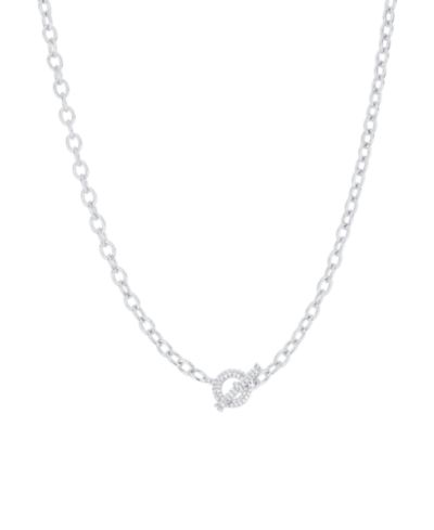 And Now This Cubic Zirconia Toggle Necklace
