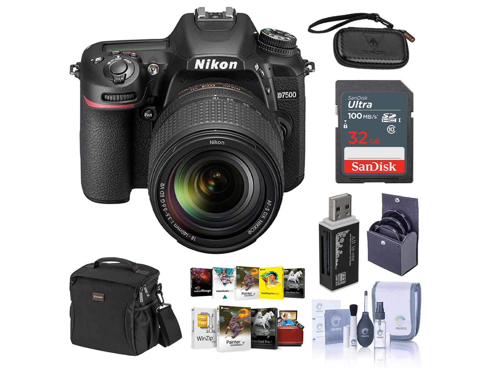 Nikon D7500 with AF-S DX NIKKOR 18-140mm f/3.5-5.6G ED VR Lens 20.9 MP 4K Ultra HD DSLR Camera
