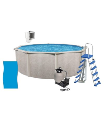 Aquarian Phoenix 21 Ft x 52 In Above Ground Pool w/ Pump, Ladder, and Accessories