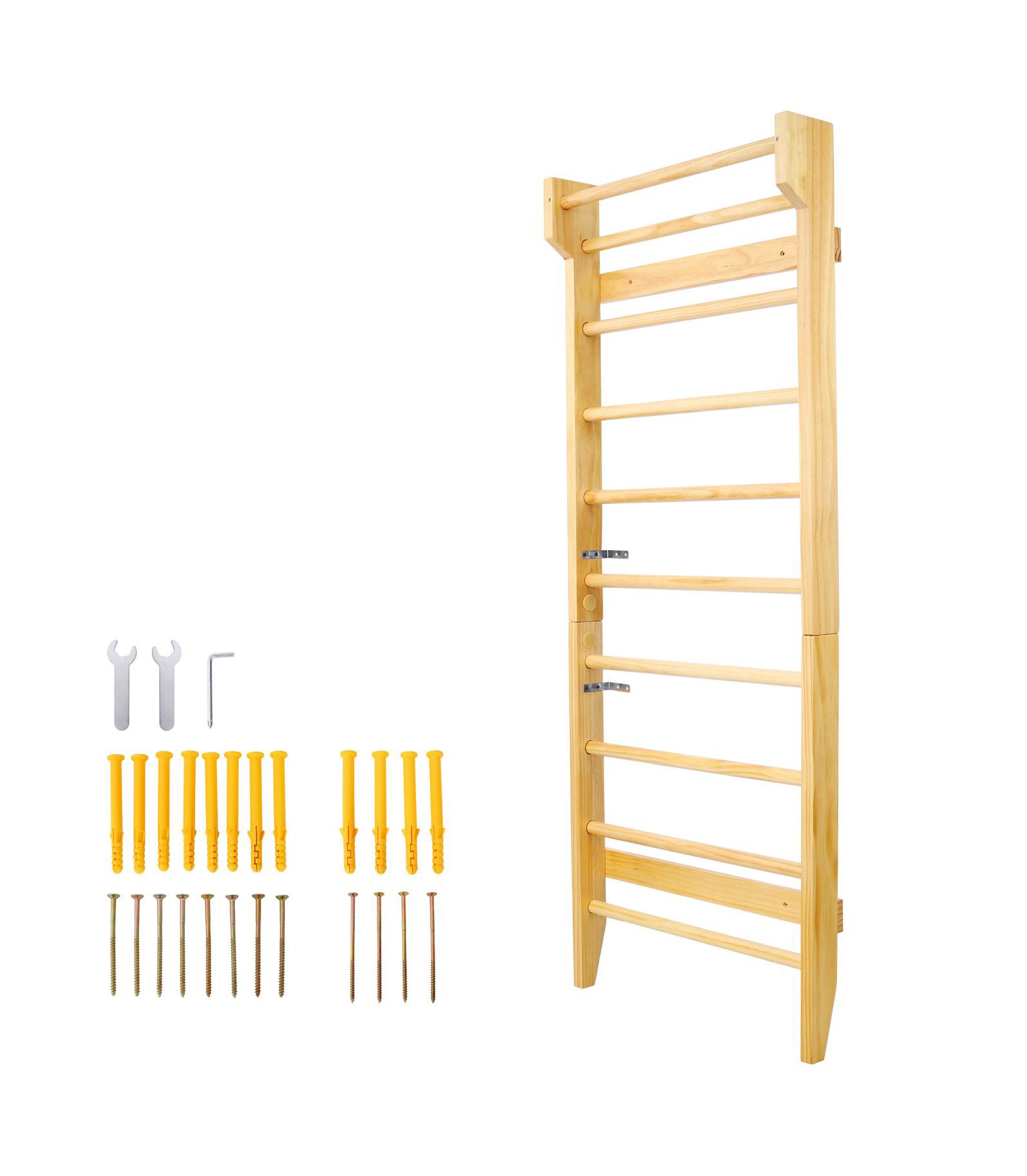 Streamdale Multi-Purpose Swedish Ladder and Pull-Up Bar for Gymnastics, Physical Therapy, and Home Workouts